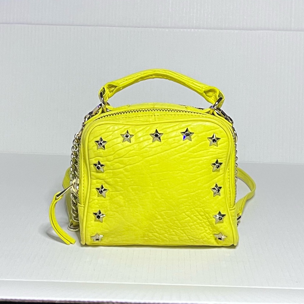 ASH Yellow Star Studded Crossbody Bag